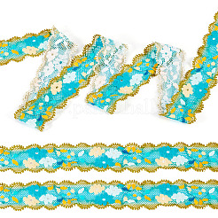 6M Polyester Flower Embroidery Lace Ribbon&nbsp;OCOR-TAC0015-14
