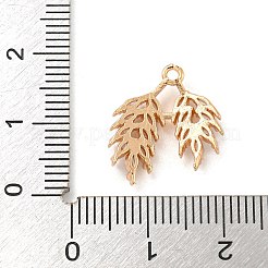 Brass Micro Pave Clear Cubic Zirconia Pendants&nbsp;KK-Z072-01KCG-02