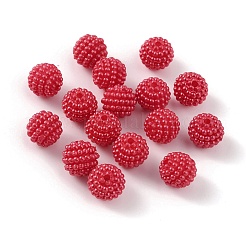 Opaque Resin Beads&nbsp;RESI-WH0021-51A