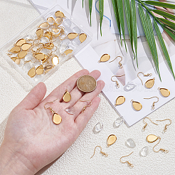 30Pcs 304 Stainless Steel Earring Hooks&nbsp;STAS-SP0002-06G