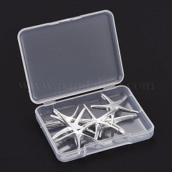 Brass Starfish/Sea Stars Pendants&nbsp;KK-PH0002-41