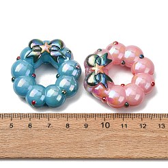 Christmas UV Plating Opaque Acrylic Beads&nbsp;AC-CBAC5B6-01