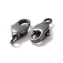 Rack Plating Brass Swivel Lobster Claw Clasps&nbsp;KK-K238-39B-M