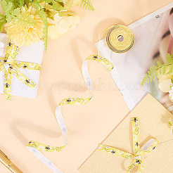 Polyester Bees Printed Grosgrain Ribbons&nbsp;SRIB-WH20020-018G