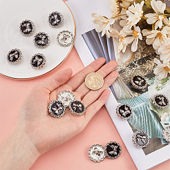 16Pcs Alloy Enamel Shank Buttons&nbsp;BUTT-GF0003-77A