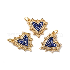 Rack Plating Brass Micro Pave Clear Cubic Zirconia Charms&nbsp;KK-D074-04G-06