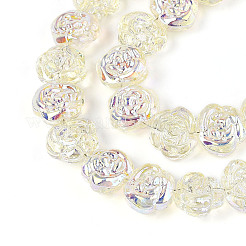 Electroplate Glass Beads&nbsp;EGLA-T025-02B