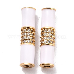 Eco-Friendly Brass Enamel Tube Beads&nbsp;KK-K268-09