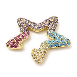 Colorful Rhinestone Star Cuff Earrings&nbsp;EJEW-D059-06G-01
