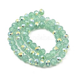 Baking Paint Transparent Glass Beads Strands&nbsp;DGLA-A034-J8mm-B