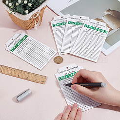 Double Sided Paper Daily Inspection Safety Record Label Tags with Hanging Hole&nbsp;DIY-WH0723-033A