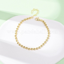 Brass Link Chain Bracelets for Women&nbsp;BJEW-C140-12G