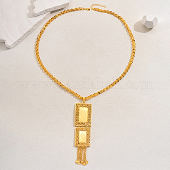 Elegant Geometric Tassel Brass Pendant Necklaces for Women's Holiday Party Accessories&nbsp;LR5784-2