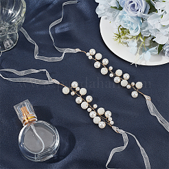 2Pcs Imitation Pearl Flower of Life Wrist Corsage&nbsp;AJEW-CY0002-04A