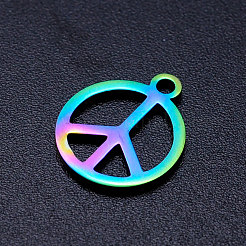 Ion Plating(IP) 304 Stainless Steel Charms&nbsp;STAS-Q201-JN183