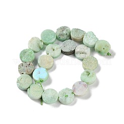 Electroplated Natural Druzy Agate Beads Strands&nbsp;G-M433-01J