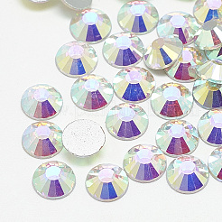 Flat Back Glass Rhinestone Cabochons&nbsp;RGLA-T090-SS30-02