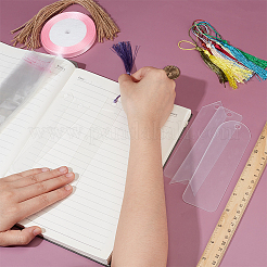 Acrylic Blank Bookmarks with Tassels Making Set&nbsp;FIND-BC0014-36