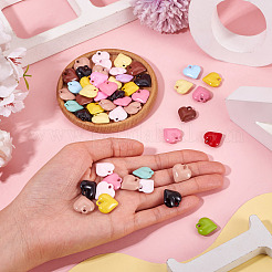 50Pcs Baking Paint Acrylic Pendants&nbsp;OACR-TA0004-83C