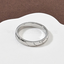 304 Stainless Steel Finger Rings for Women Men&nbsp;RJEW-F189-02P
