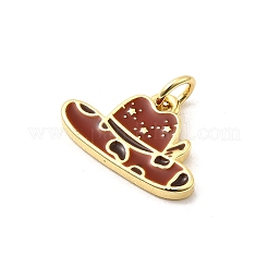 West Cowboy Brass Enamel Pendants&nbsp;KK-A268-04C-G