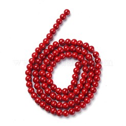 Baking Paint Glass Round Bead Strands&nbsp;DGLA-Q020-8mm-M