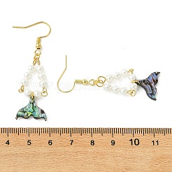 Paua Shell Dangle Earrings&nbsp;EJEW-JE07178