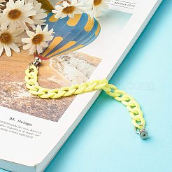 Opaque Acrylic Curb Chain Phone Case Chain&nbsp;HJEW-JM00512-03