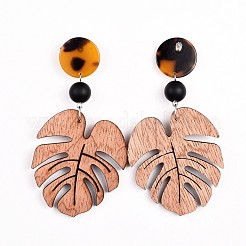 Wooden Dangle Earrings&nbsp;EJEW-JE03320