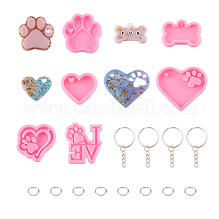 DIY Keychain Clasp Making Kits&nbsp;DIY-TA0008-89