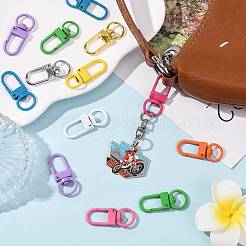 60Pcs 10 Colors Zinc Alloy Baking Paint Swivel Snap Hooks Clasps&nbsp;FIND-FS0005-10