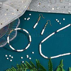 Natural Trochid Shell/Trochus Shell Beads Strands&nbsp;PEAR-NB0001-13