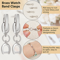 6Pcs Brass Watch Band Clasps&nbsp;DIY-BC0013-44A-P