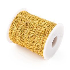 Brass Flat Oval Cable Chains&nbsp;CH030-G