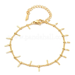 304 Stainless Steel Curb Chain Link Bracelets for Women&nbsp;BJEW-U023-06G