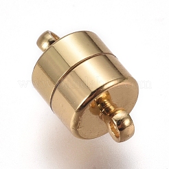 Brass Magnetic Clasps with Loops&nbsp;KK-I664-06G