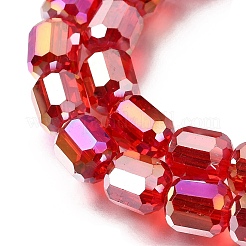 Electroplate Transparent Column Glass Beads Strands&nbsp;EGLA-A043-02-AB08