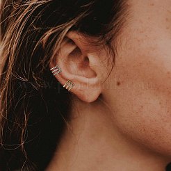 925 Sterling Silver Cuff Earrings&nbsp;JE1064A