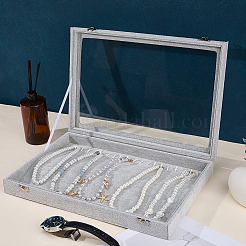 Wood Coverd with Velvet Necklaces Display Cases&nbsp;AJEW-WH20054-340B