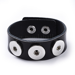 Leather Chunk Bracelet Making&nbsp;AJEW-R014-3