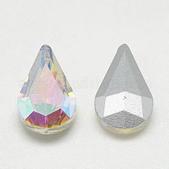Pointed Back Glass Rhinestone Cabochons&nbsp;RGLA-T082-5x8mm-05