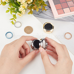 2Pcs 2 Colors Round Alloy Loose Diamond Storage Boxes&nbsp;CON-DR0001-03