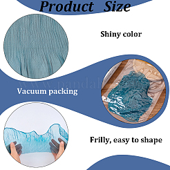10 Yards Lucency Polyester Pleated Lace Trim&nbsp;OCOR-GF0004-74C