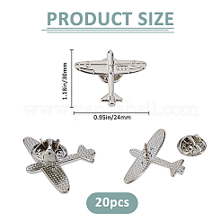 20Pcs Alloy Lapel Pin Backs for Backpack Clothes&nbsp;JEWB-FH0002-43P
