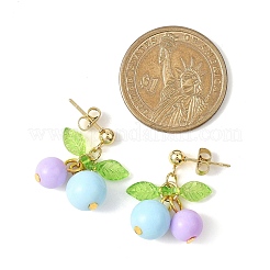 Cherry Acrylic Dangle Stud Earrings&nbsp;EJEW-JE06821