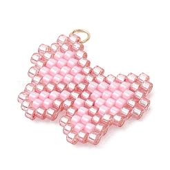 Glass Seed Beaded Pendants&nbsp;PALLOY-MZ01296-02