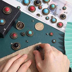 12 Style Alloy Craft Solid Screw Rivet&nbsp;BUTT-CA0001-18