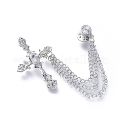 Men's Alloy Brooch Lapel Pin&nbsp;JEWB-D005-03P
