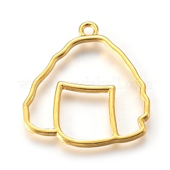 Zinc Alloy Open Back Bezel Pendants&nbsp;PALLOY-WH0036-17G