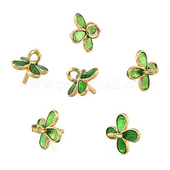 Brass Enamel Peg Bails Pendants&nbsp;KK-N259-29
